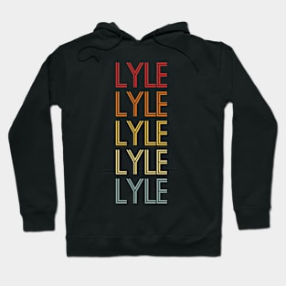 Lyle Name Vintage Retro Pattern Hoodie